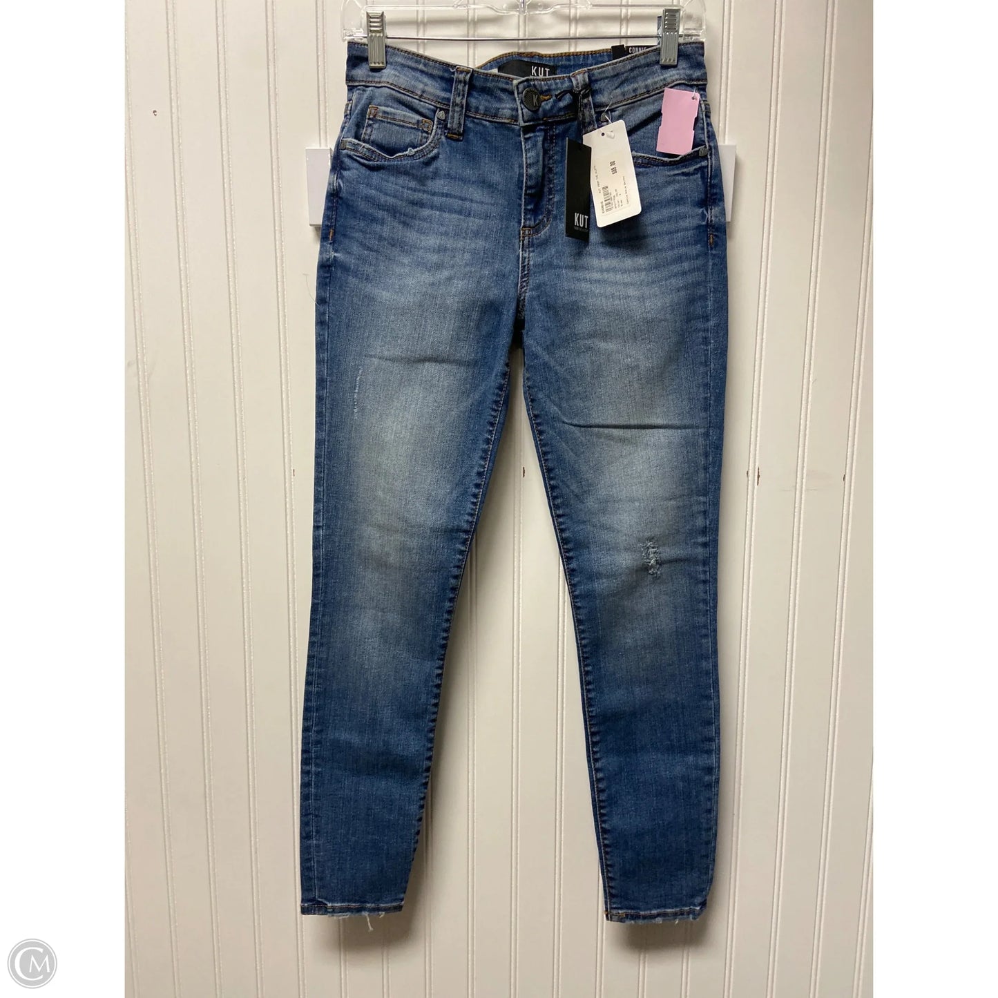 Jeans Skinny By Kut In Blue Denim, Size: 4