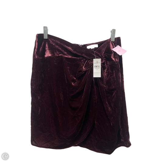 Skirt Mini & Short By Loft In Purple, Size: 8