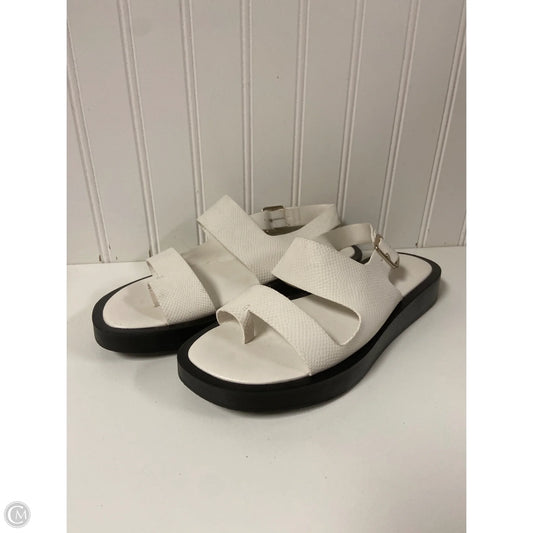 Sandals Flats By Who What Wear In White, Size: 7