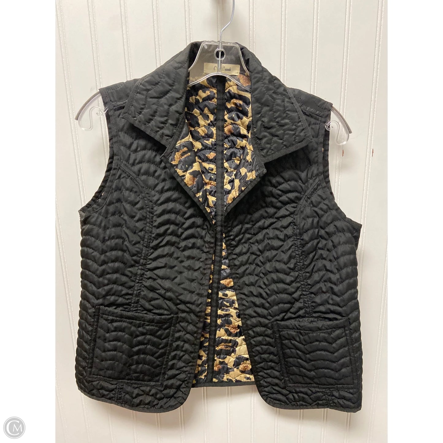 Vest Puffer & Quilted By Onque In Black, Size: M