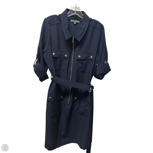 Dress Casual Short By Sharagano In Navy, Size: 1x