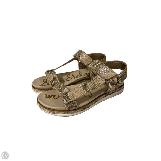 Sandals Flats By Sam Edelman In Snakeskin Print, Size: 6
