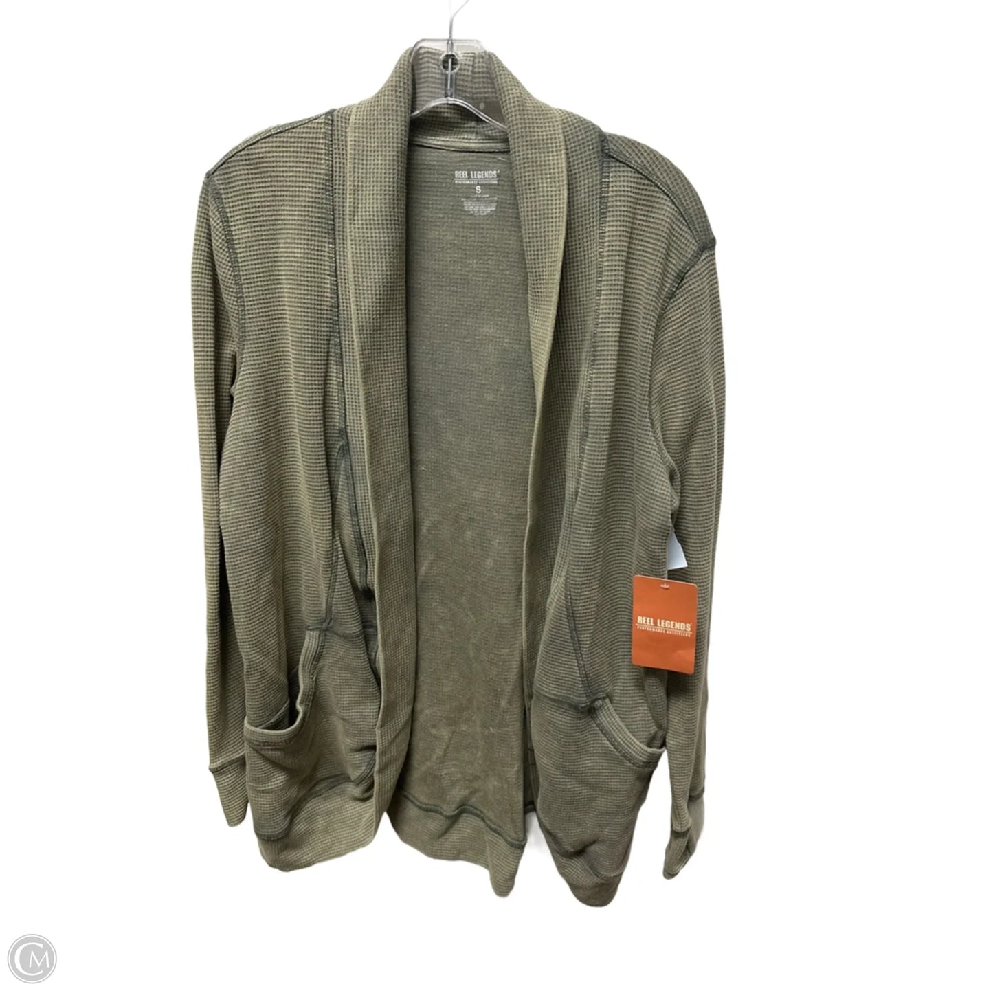 Sweater Cardigan By Reel Legends In Green, Size: S