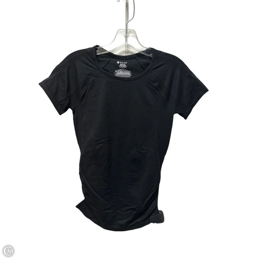 Athletic Top Short Sleeve By Gaiam In Black, Size: Sp
