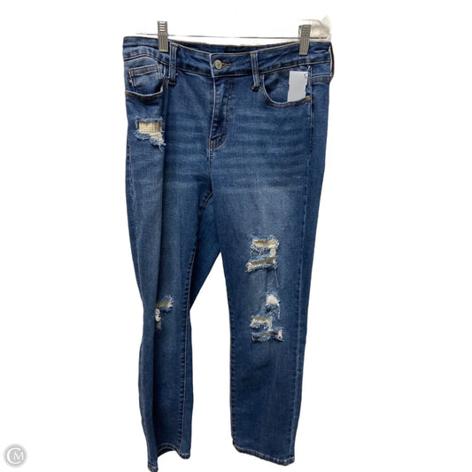 Jeans Straight By Judy Blue In Blue Denim, Size: 8