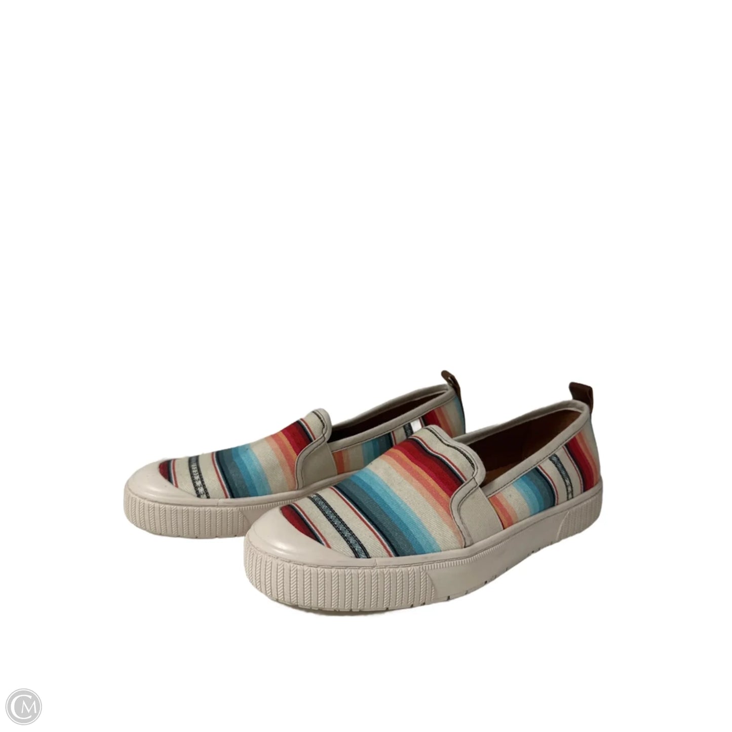 Shoes Flats By Zodiac In Striped Pattern, Size: 10