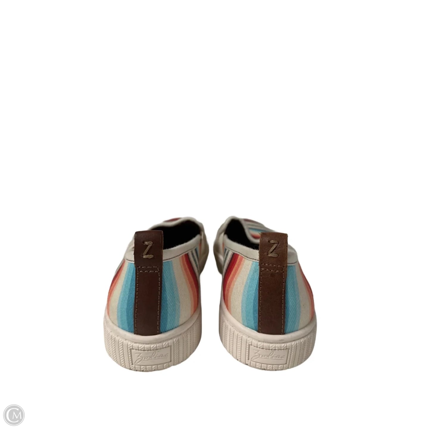 Shoes Flats By Zodiac In Striped Pattern, Size: 10