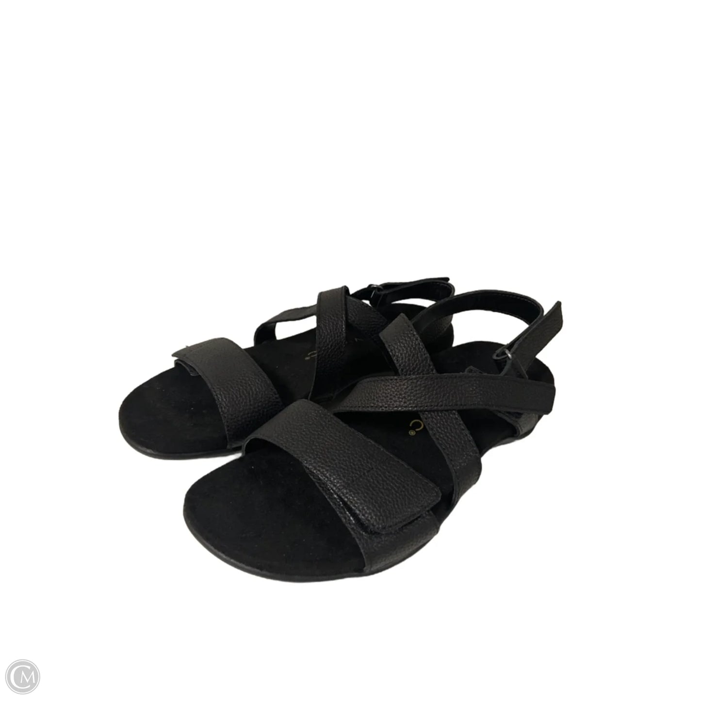 Sandals Flats By Vionic In Black, Size: 8