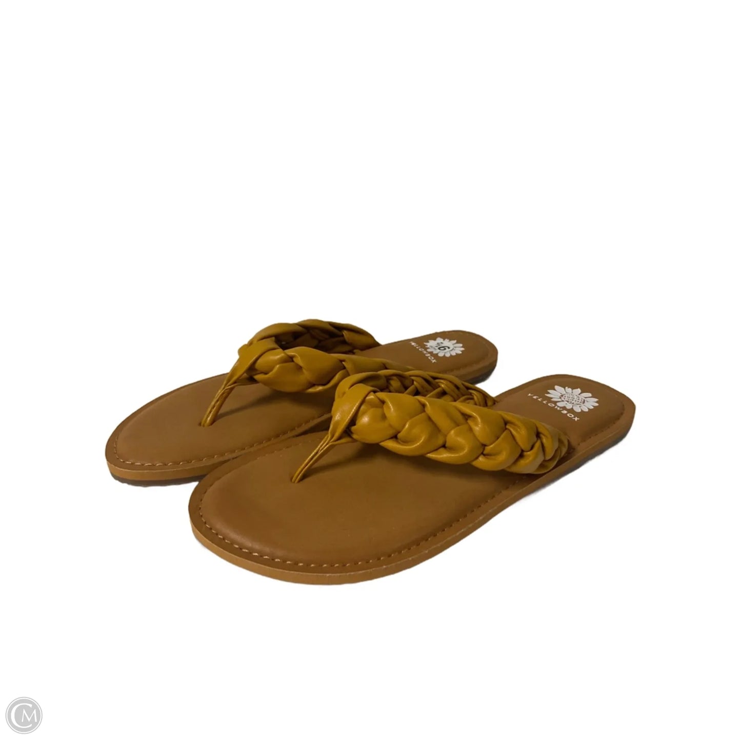 Sandals Flip Flops By Yellow Box In Yellow, Size: 9.5