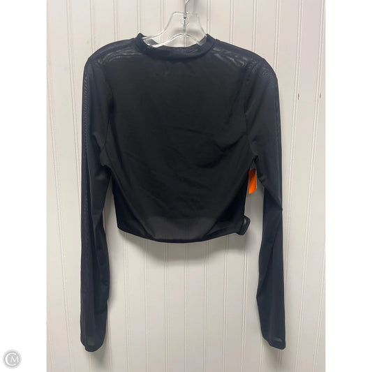 Athletic Top Long Sleeve Crewneck By Clothes Mentor In Black, Size: L