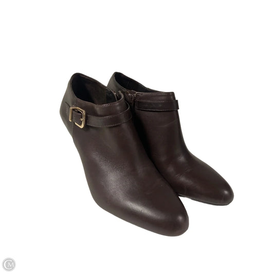 Boots Ankle Heels By Antonio Melani In Brown, Size: 8.5