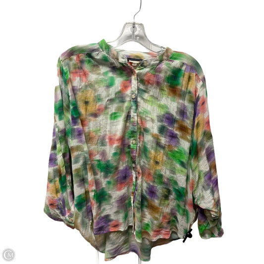 Top Long Sleeve By Pilcro In Multi-colored, Size: S