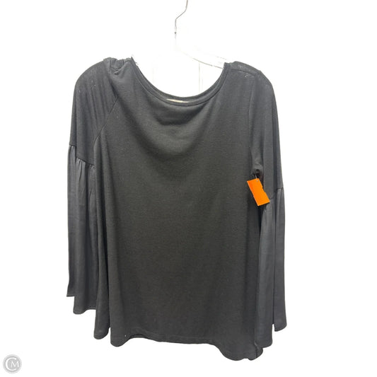 Top Long Sleeve Basic By Loft In Black, Size: Xs