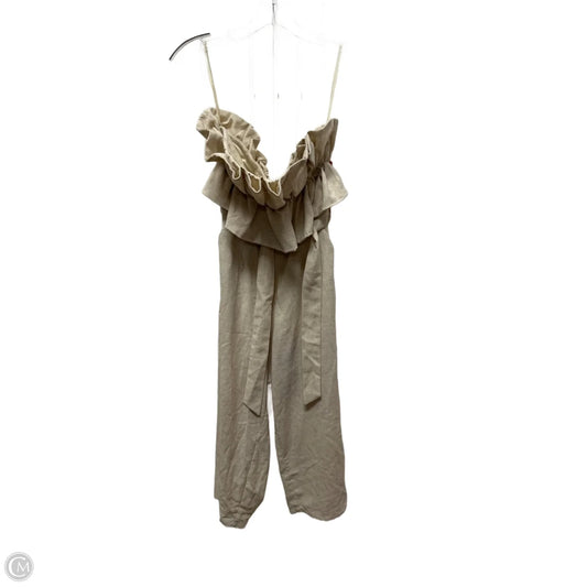 Jumpsuit By Clothes Mentor In Beige, Size: S