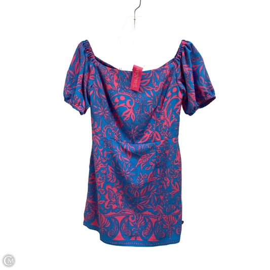 Dress Designer By Lilly Pulitzer In Blue & Pink, Size: M