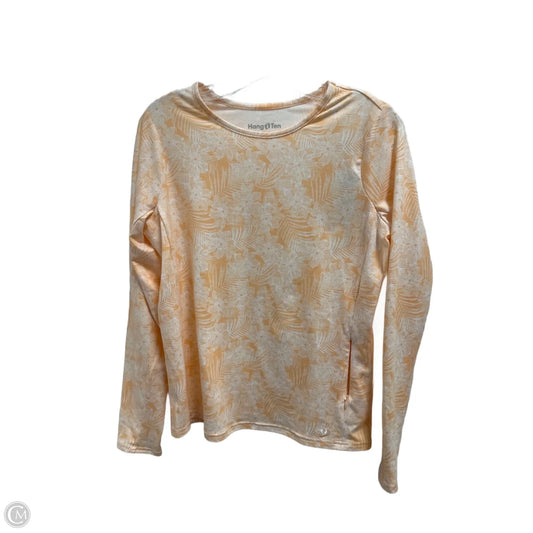 Athletic Sweatshirt Crewneck By Hang Ten In Orange, Size: S