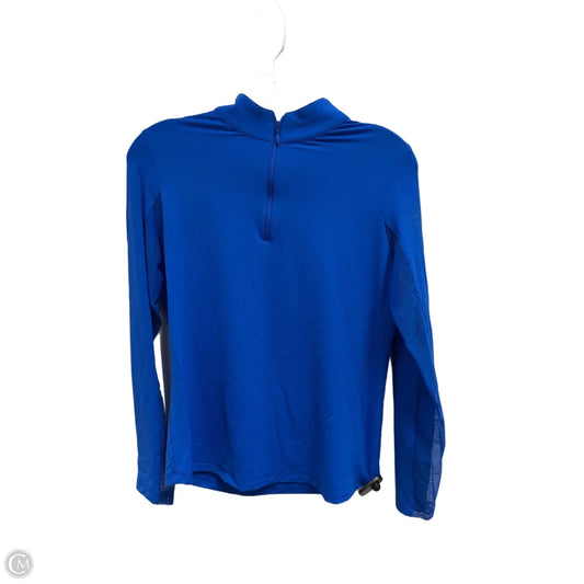 Athletic Sweatshirt Collar By Ibkul In Blue, Size: S