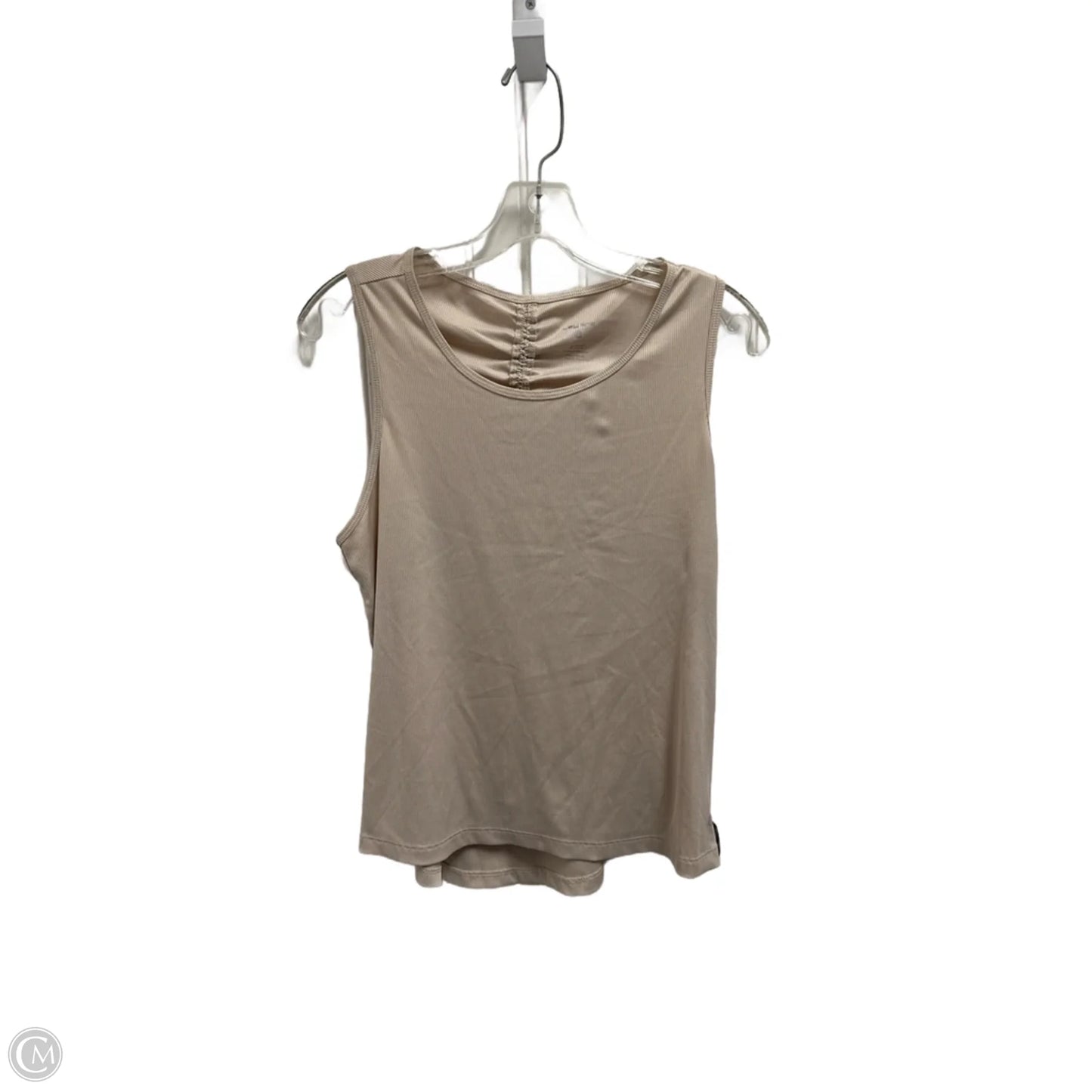 Athletic Tank Top By Layer 8 In Beige, Size: M
