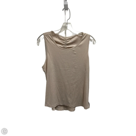 Athletic Tank Top By Layer 8 In Beige, Size: M