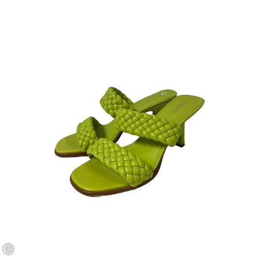 Sandals Designer By Michael Kors In Green, Size: 9