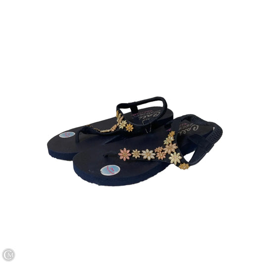 Sandals Flats By Skechers In Navy, Size: 9