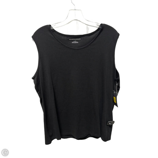 Top Sleeveless By Allison Daley In Black, Size: Xl