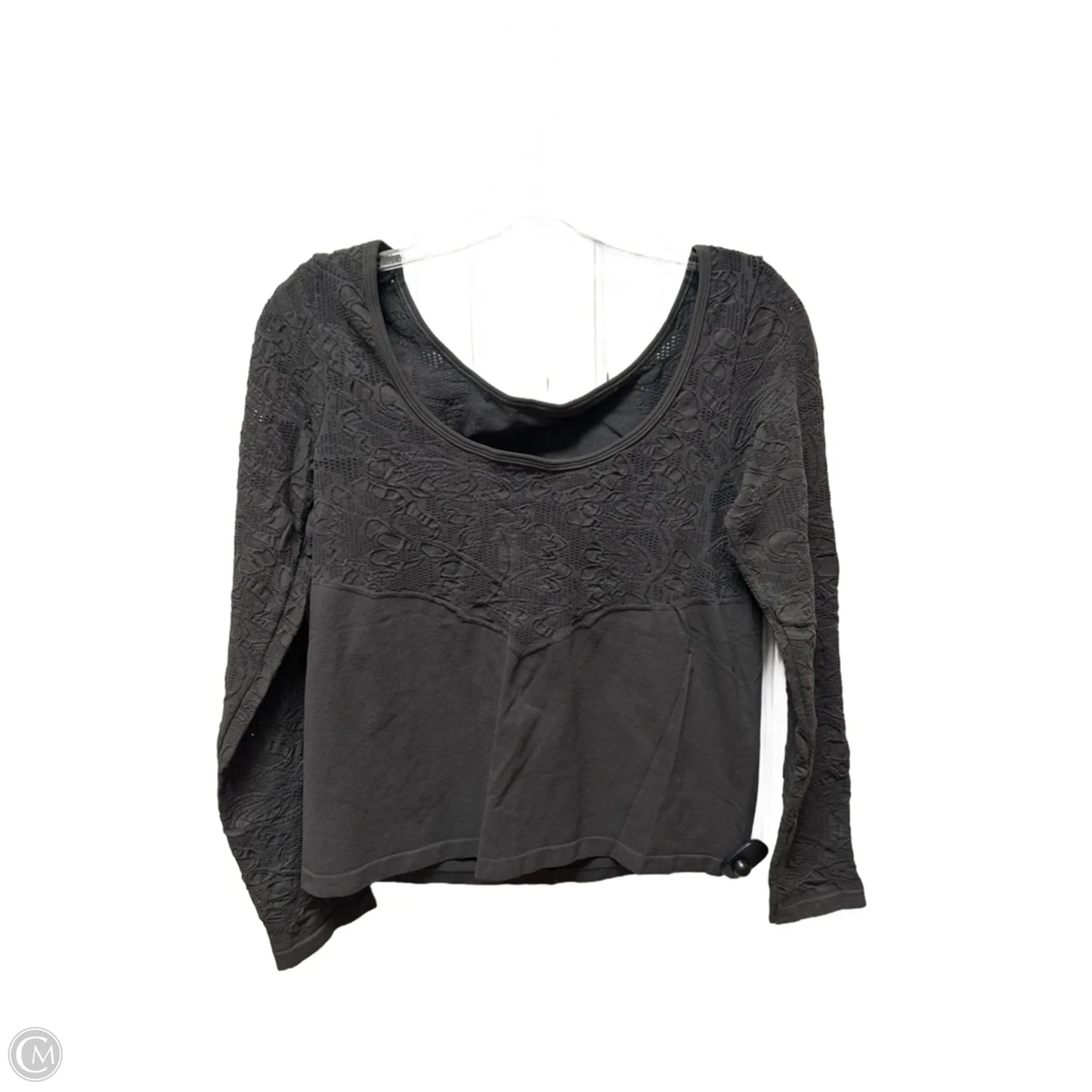 Top Long Sleeve By Anthropologie In Grey, Size: L