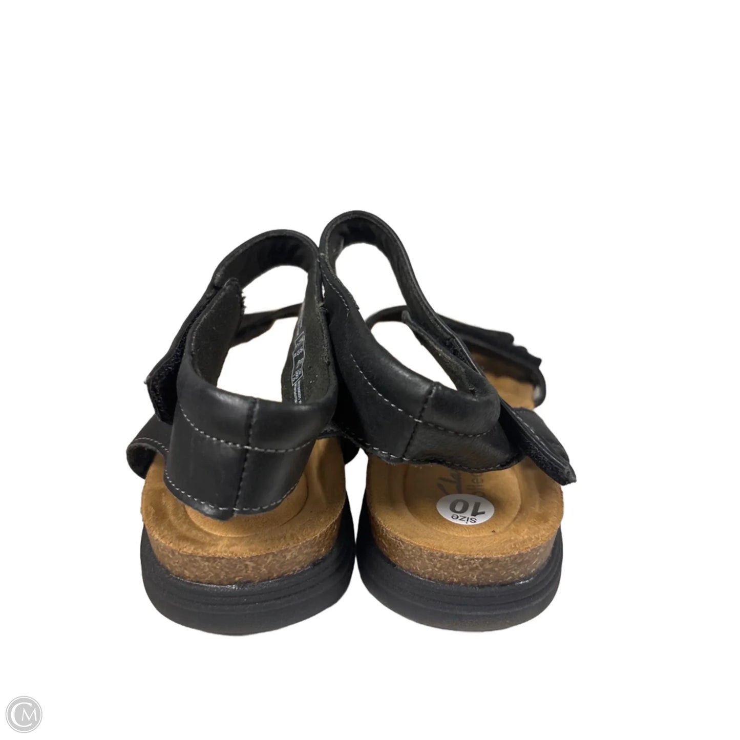 Sandals Flats By Clarks In Black, Size: 10
