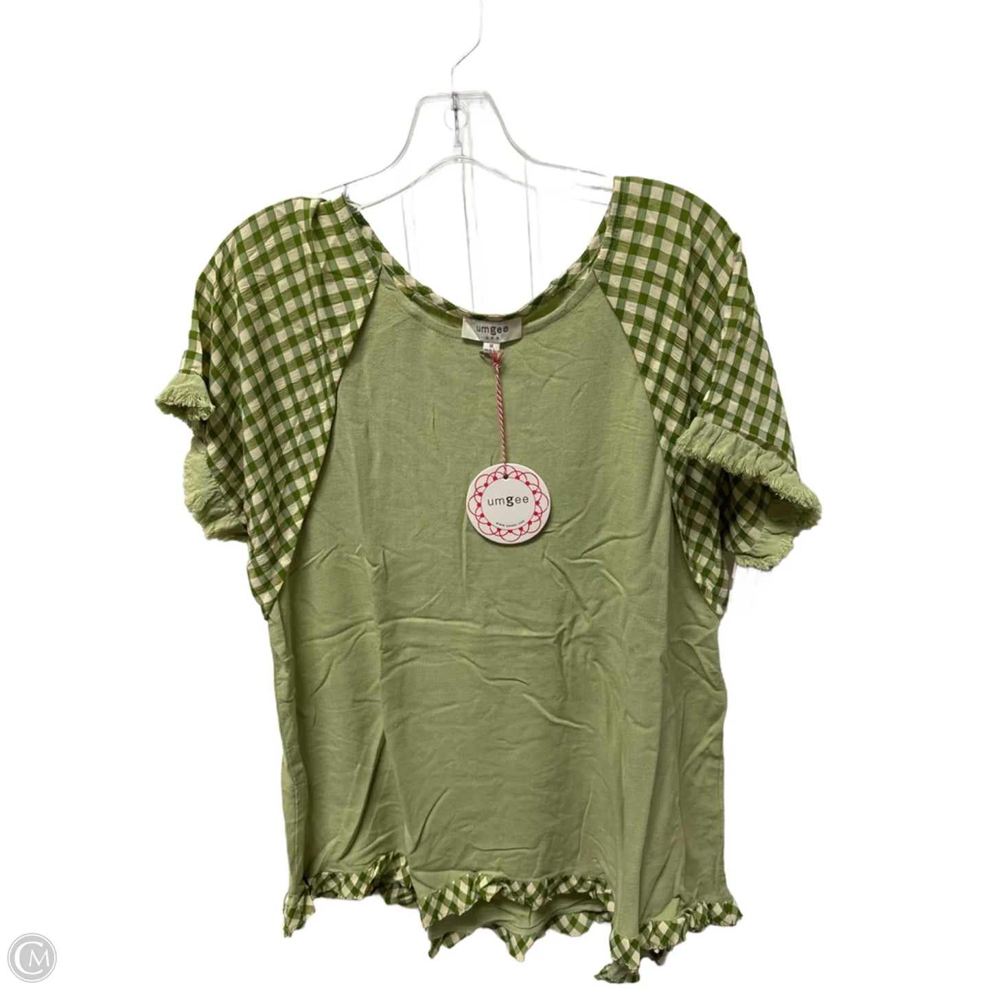 Top Short Sleeve By Umgee In Green, Size: M