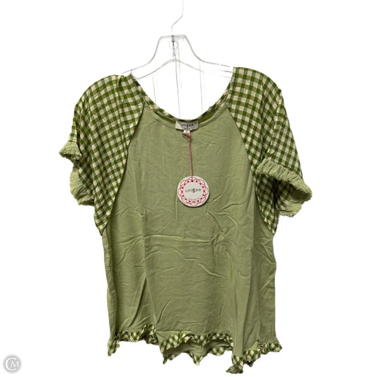 Top Short Sleeve By Umgee In Green, Size: M