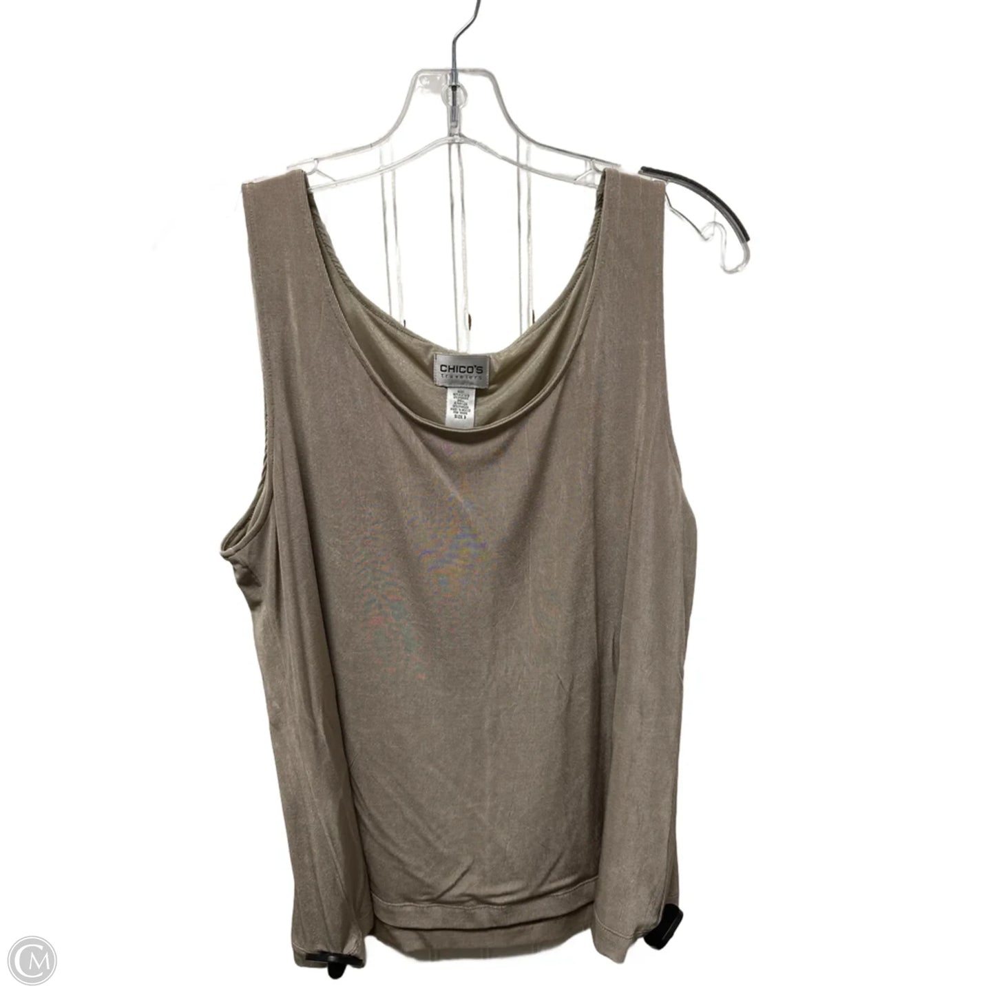 Top Sleeveless Basic By Chicos In Beige, Size: Xl