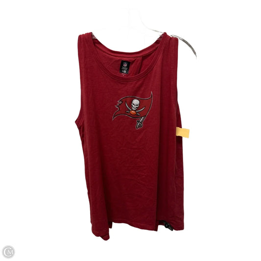 Athletic Tank Top By Nfl In Red, Size: Xl