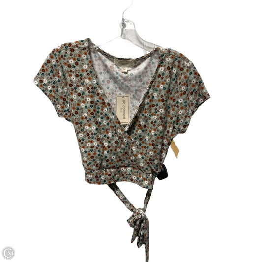 Top Short Sleeve By No Comment In Floral Print, Size: L