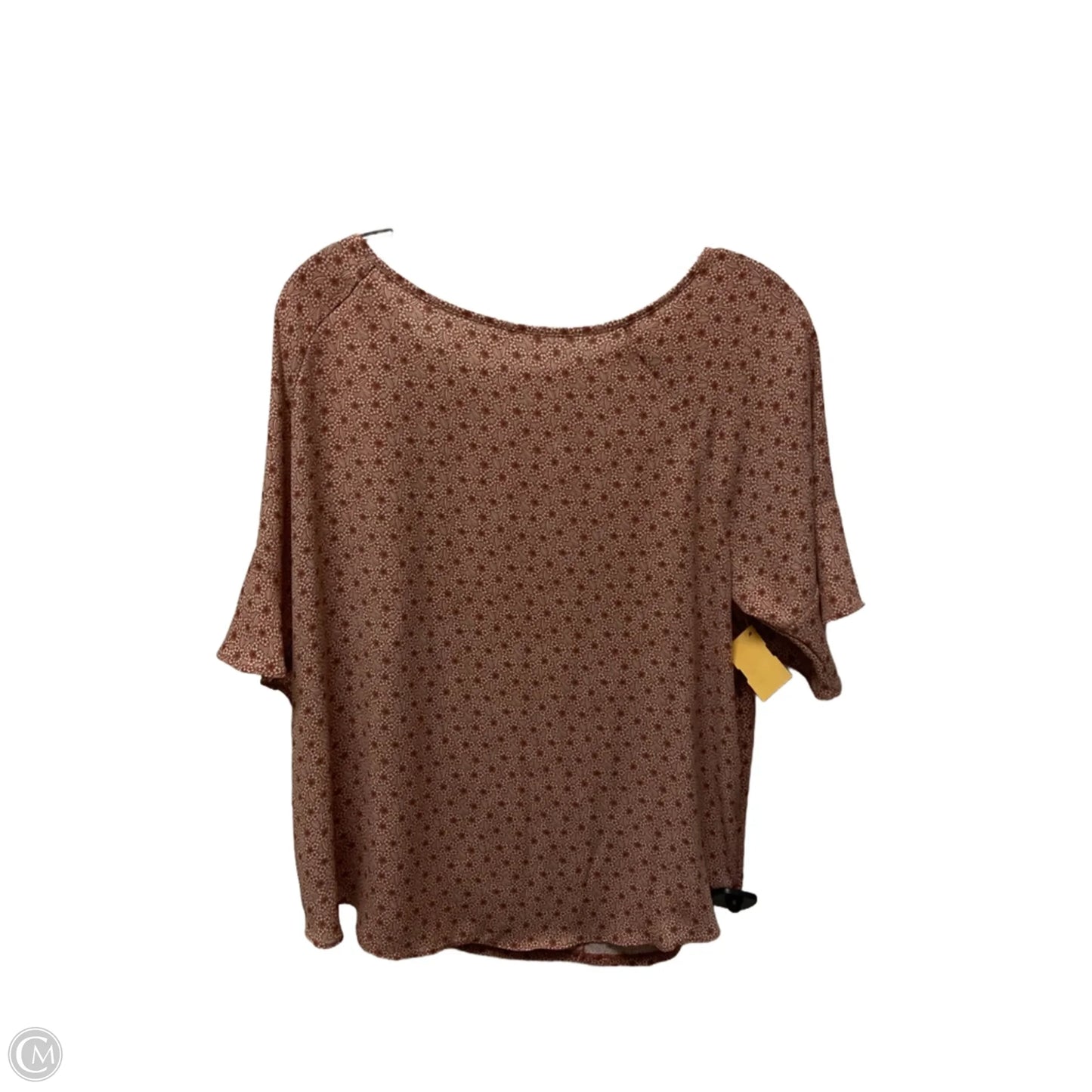 Top Short Sleeve By Loft In Pink, Size: Lp