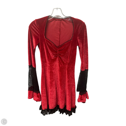 Dress Casual Short By Clothes Mentor In Black & Red, Size: Xs