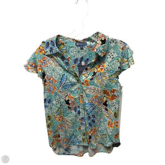 Top Sleeveless By Democracy In Tropical Print, Size: S