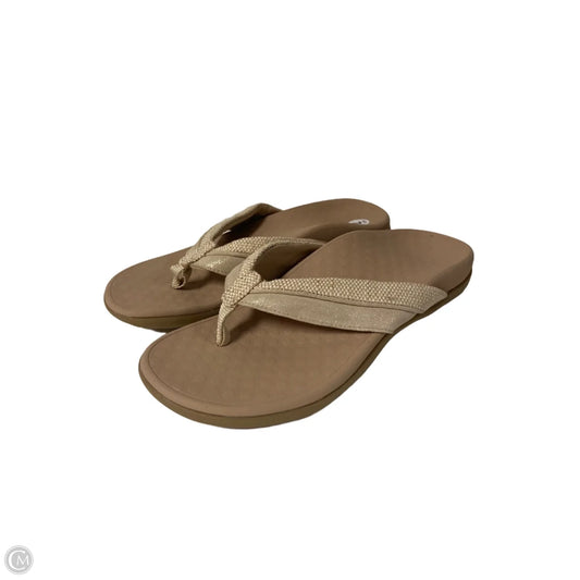 Sandals Flip Flops By Vionic In Beige, Size: 7