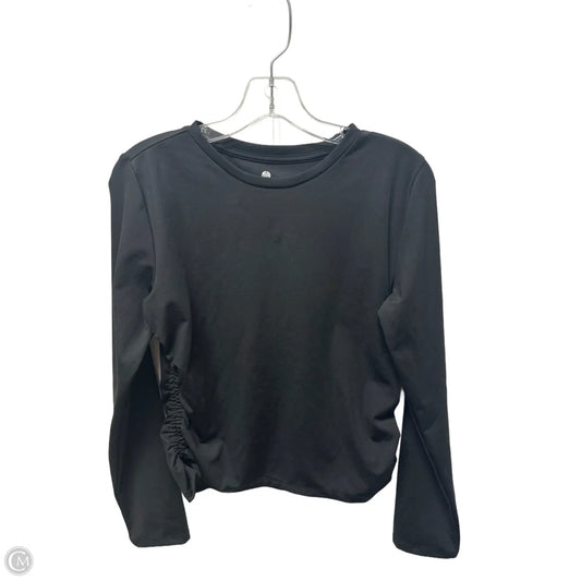 Athletic Top Long Sleeve Crewneck By Clothes Mentor In Black, Size: M