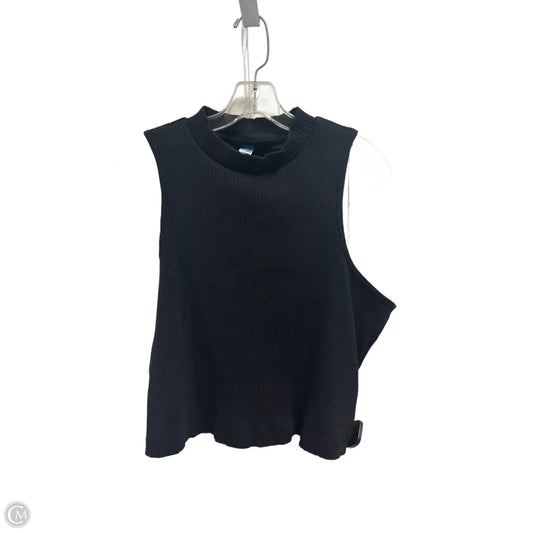 Top Sleeveless Basic By Old Navy In Black, Size: 1x