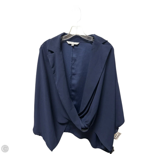 Top Short Sleeve By Trina Turk In Navy, Size: L