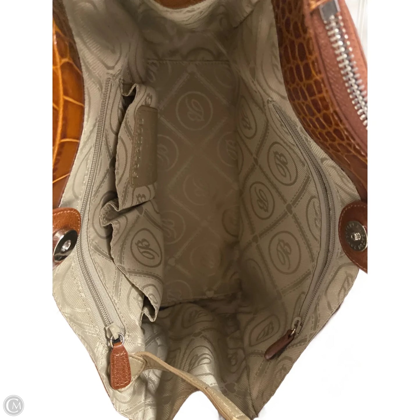 Handbag Leather By Brighton, Size: Medium