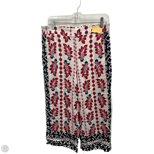 Pants Wide Leg By Talbots In Blue & Red & White, Size: 8p