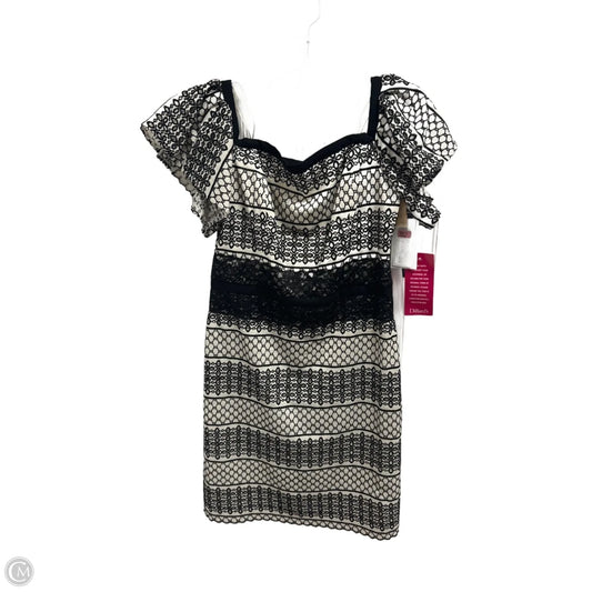 Dress Designer By Halston In Black & White, Size: M