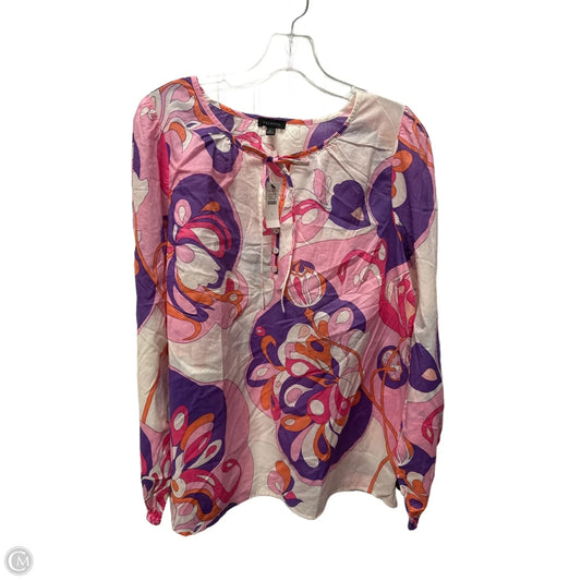 Top Long Sleeve By Talbots In Purple, Size: L