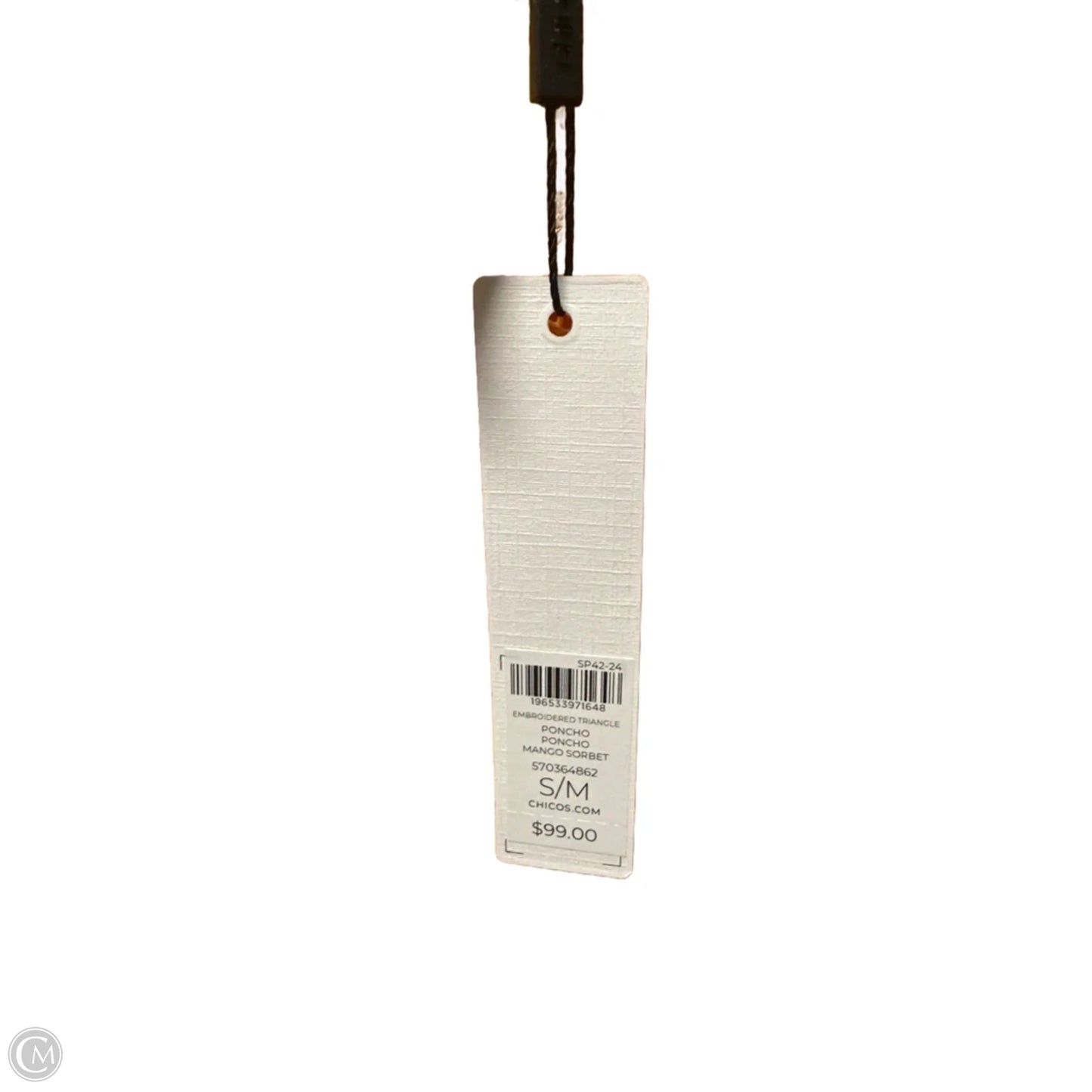 Poncho By Chicos In Orange, Size: M