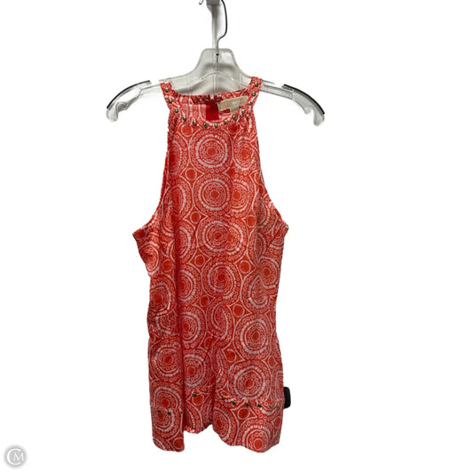 Top Sleeveless By Michael By Michael Kors In Coral, Size: L