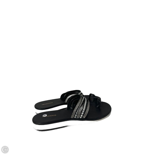 Sandals Flip Flops By Clothes Mentor In Black, Size: 9