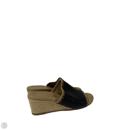 Sandals Heels Wedge By Aerosoles In Black, Size: 8.5