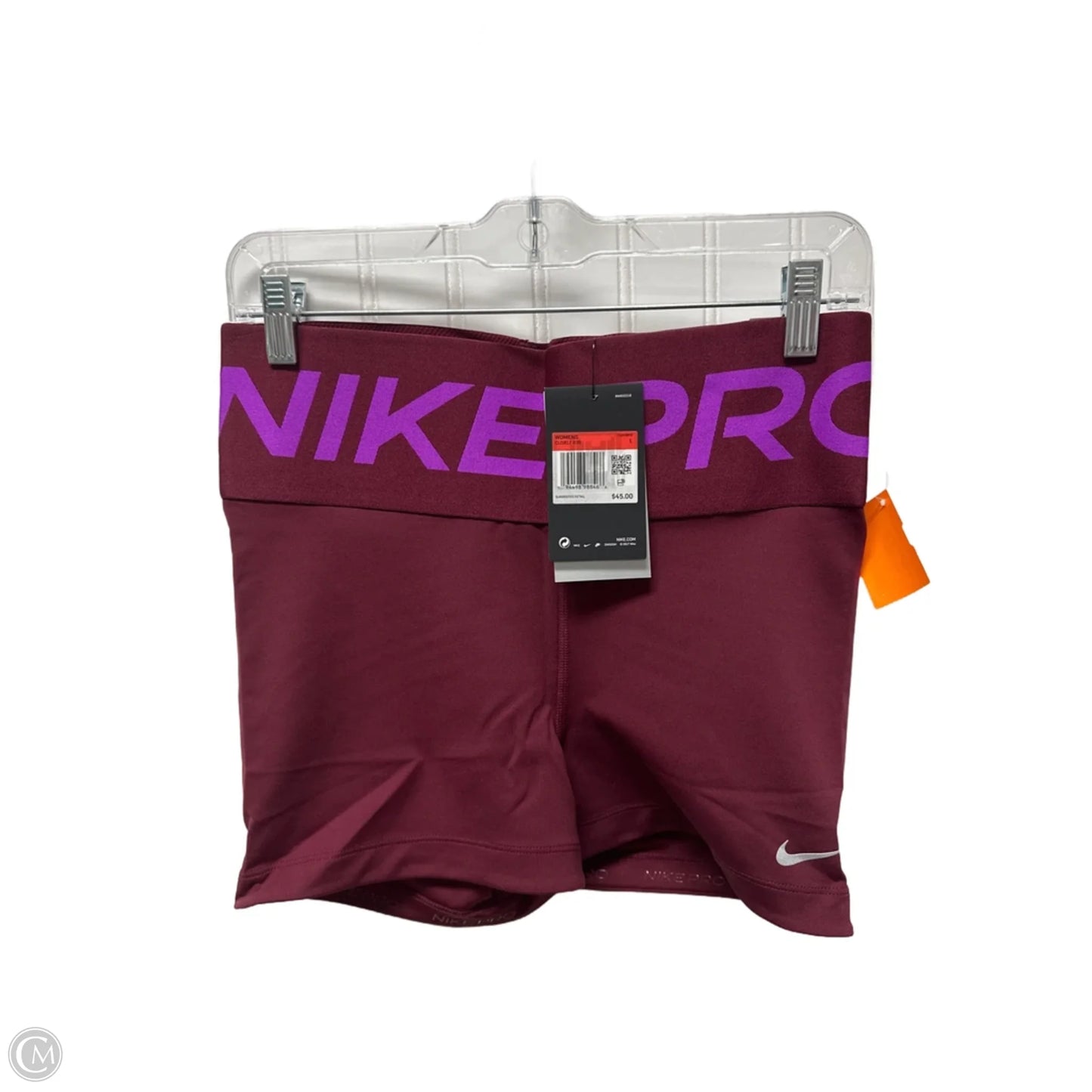 Athletic Shorts By Nike In Purple, Size: L
