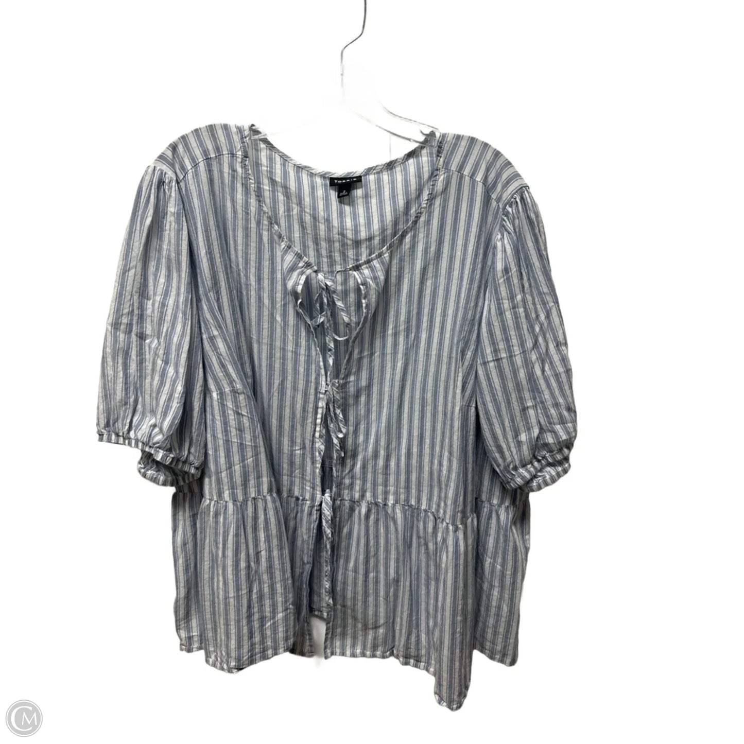 Top Short Sleeve By Torrid In Striped Pattern, Size: 2x